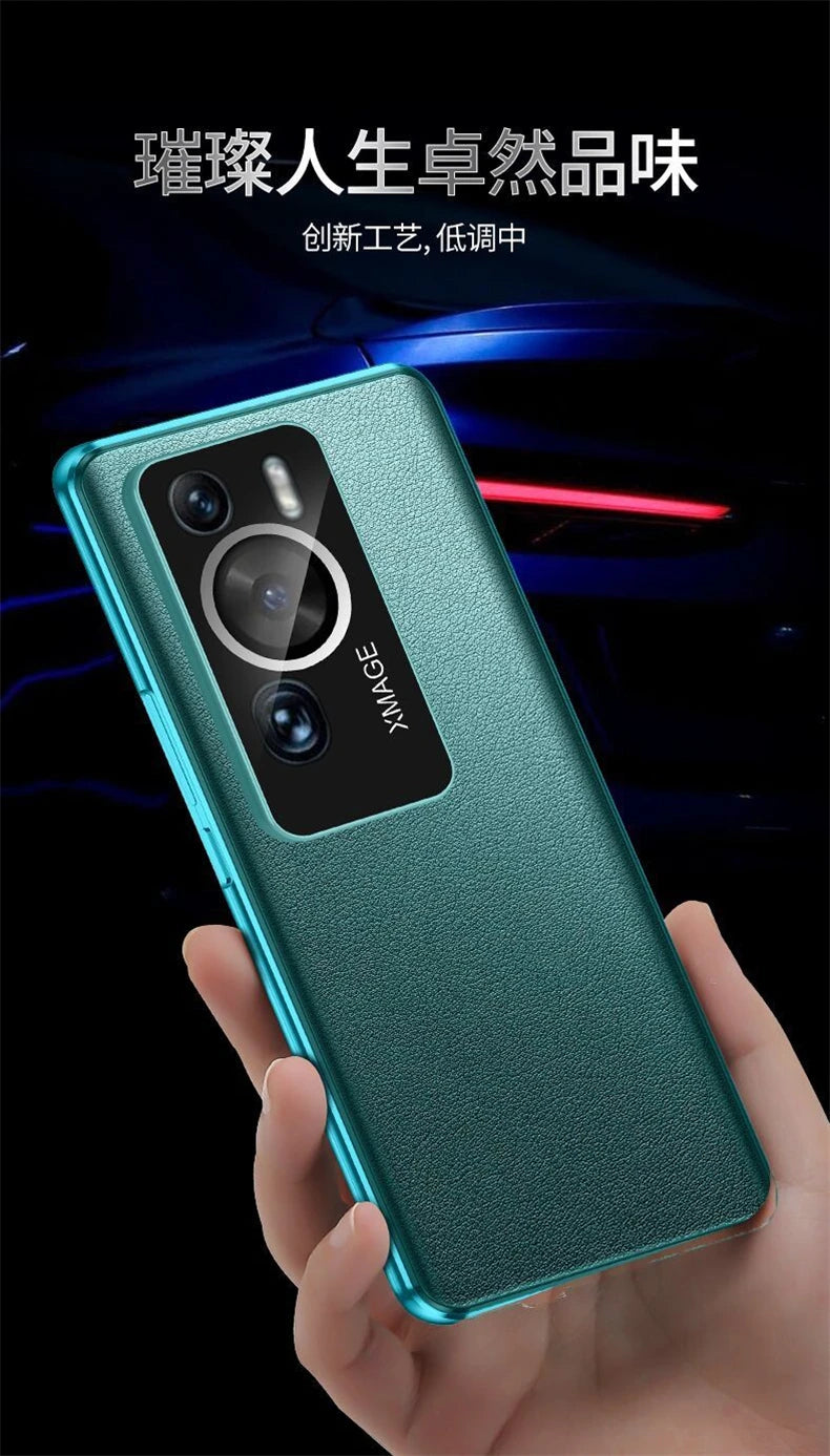 360 Full Cover For Huawei P60 Pro Case Tempered Glass Flip Phone Case For Huawei P 60 P60Pro Double Sided Protection Capa Bumper