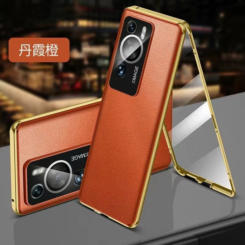 360 Full Cover For Huawei P60 Pro Case Tempered Glass Flip Phone Case For Huawei P 60 P60Pro Double Sided Protection Capa Bumper