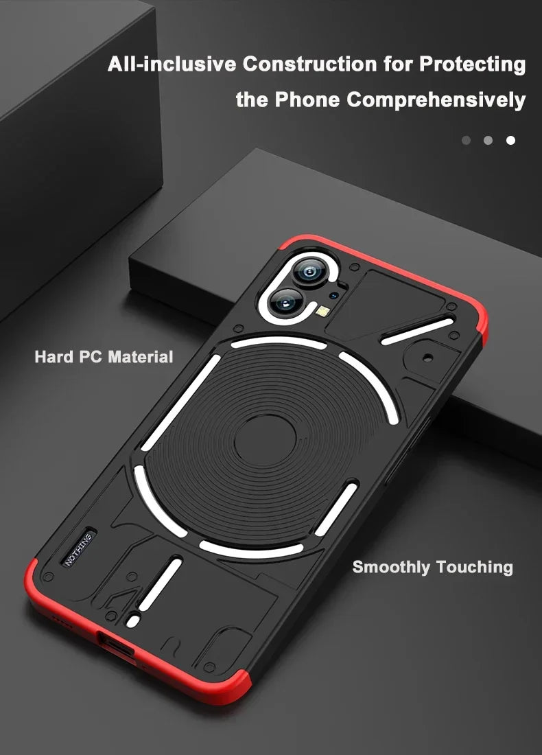 Case for Nothing Phone1 360 Degree Full Protection Hard Matte Shockproof Lens Protection Case for Nothing Phone 1