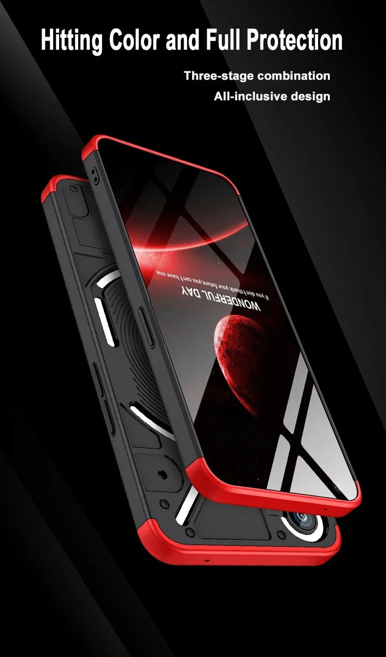 Case for Nothing Phone1 360 Degree Full Protection Hard Matte Shockproof Lens Protection Case for Nothing Phone 1