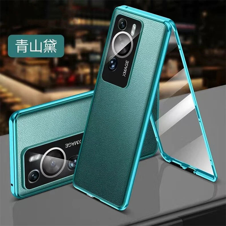 360 Full Cover For Huawei P60 Pro Case Tempered Glass Flip Phone Case For Huawei P 60 P60Pro Double Sided Protection Capa Bumper