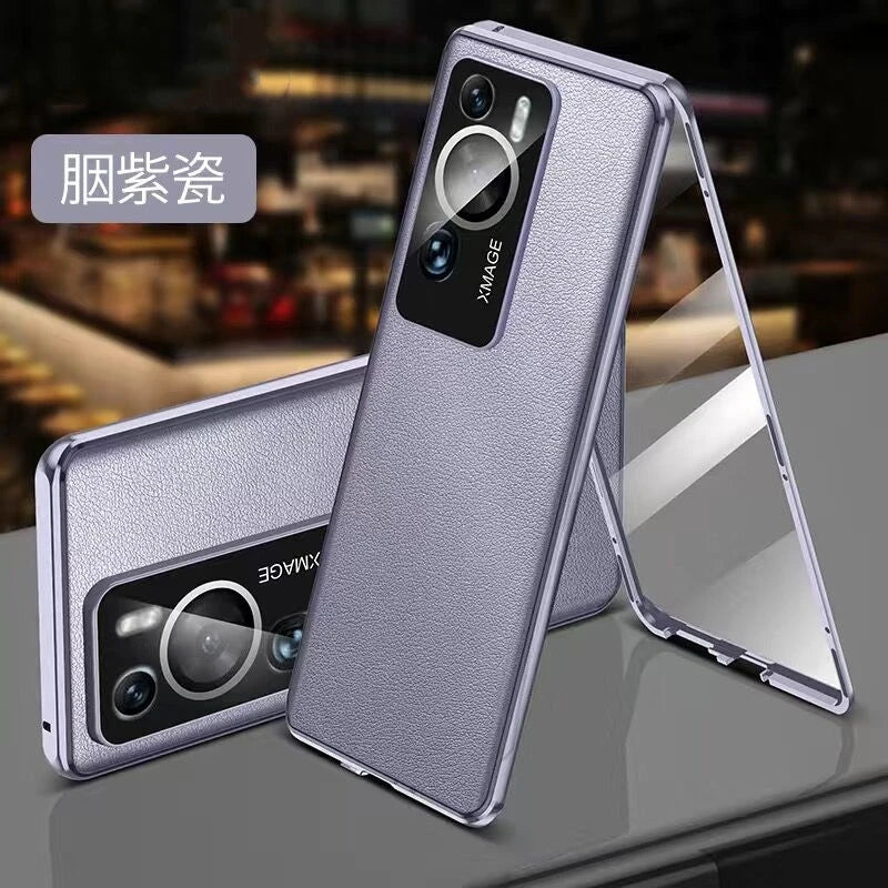 360 Full Cover For Huawei P60 Pro Case Tempered Glass Flip Phone Case For Huawei P 60 P60Pro Double Sided Protection Capa Bumper